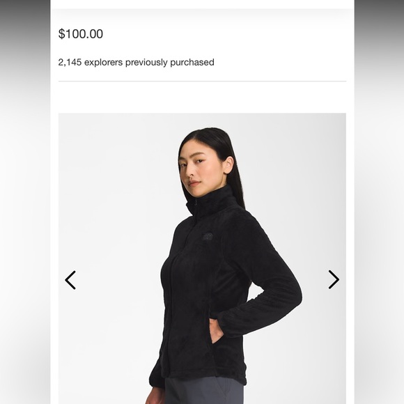 EUC The North Face Osito Jacket. Black with teal accents. Size XL - Picture 2 of 9